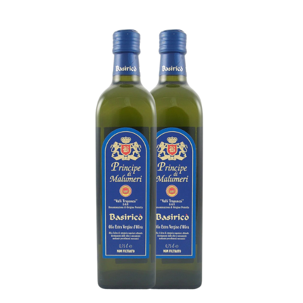 Basirico Extra Virgin Olive Oil — Valli Trapanesi DOP (500ml) - 2 Pack