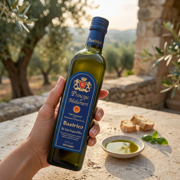 Basirico Extra Virgin Olive Oil — Valli Trapanesi DOP (500ml) - 2 Pack