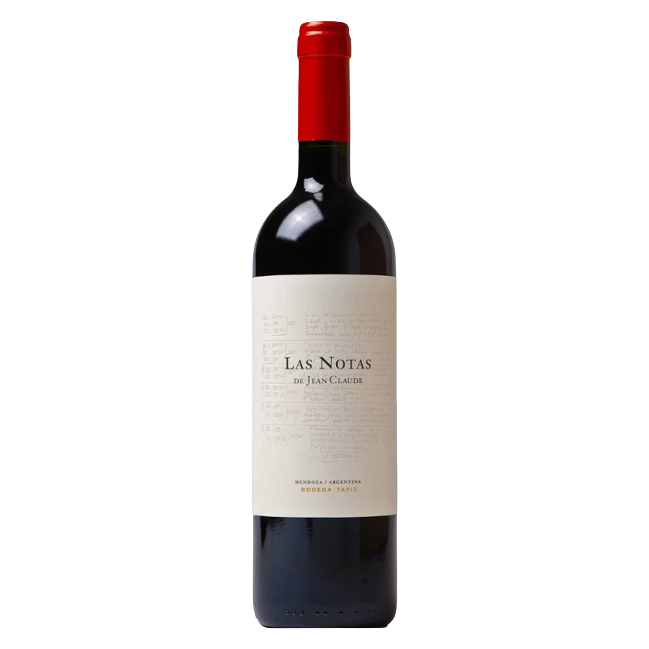 Las Notas de Jean Claude &mdash; the red-capsuled bottle with Berrouet's handwritten notes on the ivory label