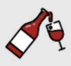 Pouring wine icon