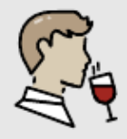 Wine tasting icon
