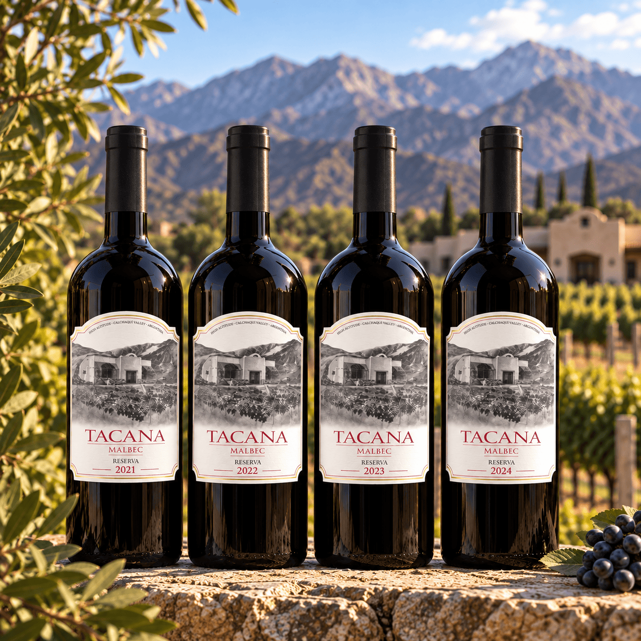 Tacana Reserva 2021, 2022, 2023 and 2024 in the Calchaqu&iacute; Valley